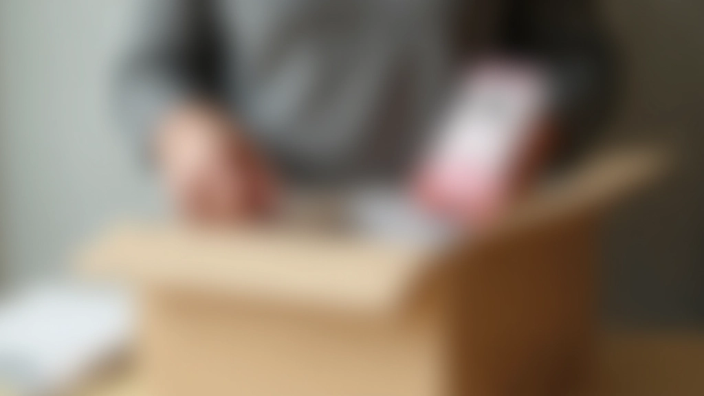 Personne déballant et examinant un nouveau produit pour test en ligne