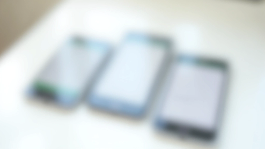 Trois téléphones montrant différentes applications et interfaces de plateformes de sondages rémunérées